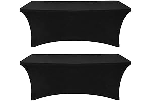 Eurmax USA Fitted Tablecloth Cover: Perfect Fit for 6-foot Tables