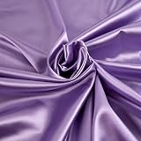 Stretch Charmeuse Satin Lavender, Fabric by the Yard