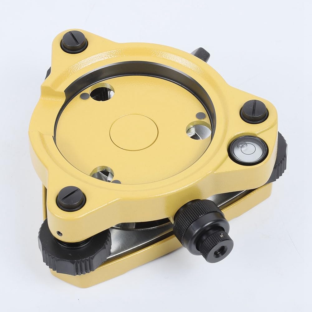 Base Nivelante con Plomada óPtica y Soporte Adaptador de Base Nivelante GPS con Tornillo Giratorio de Montaje 5/8 Pulgada X 11 para EstacióN Total GPS GNSS A