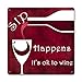 Past Time Signs PTS526 Sip Happens Custom Metal Shape Sign