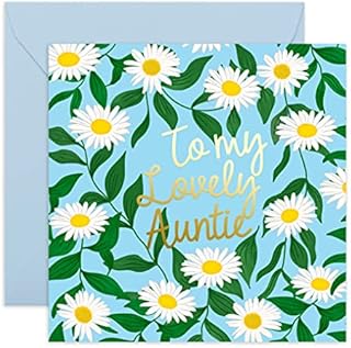 Central 23 Mothers Day Card For Aunt - Aunty Birthday Card - Female Birthday Card For Auntie - 'To My Lovely Auntie' - Mother S Day Cards From Niece Nephew - Comes With Fun Stickers