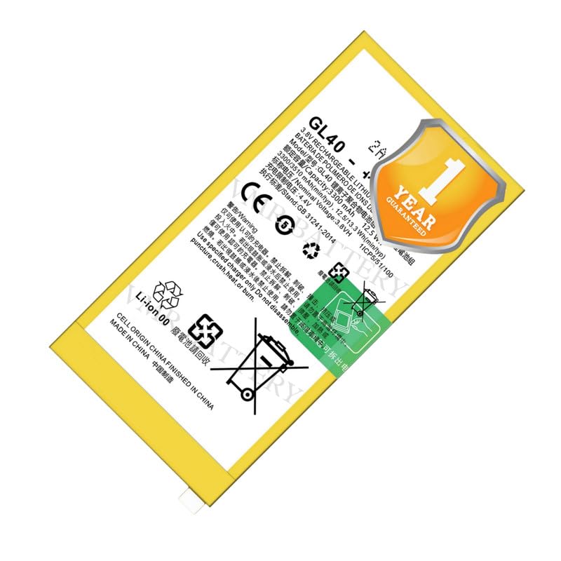 Image of Original GL40 Battery Compatible for Motorola Moto Z Play (Moto Z Play Droid) (XT1635-01, XT1635-02, XT1635-03) - (3510mAh) - 1 Year Warranty K7