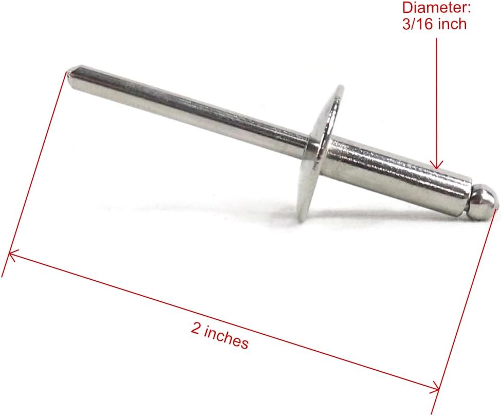 The ROP Shop 4 Pack - Complete Body Rivet Kit for EZ-GO 608456, Buggies Unlimited 8328 TXT