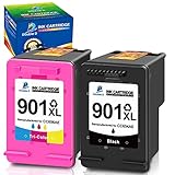 【Chip inteligente】El doble D 901 XL está equipado con el chip más reciente que muestra el nivel de tinta y es totalmente compatible con tus impresoras.