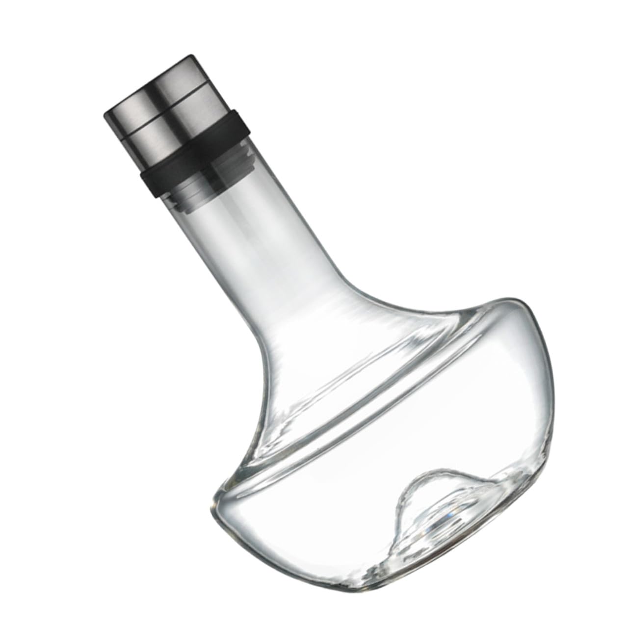TOYANDONA Decantador de Vino Rápido de Vidrio Transparente Decantador Hogar de Vino Portátil de Vidrio Doméstico para Servir Tinto