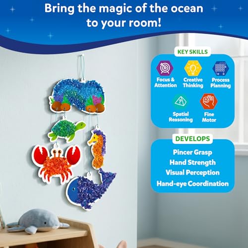 Image of Skillmatics Poke-in Art - Underwater Animals, Mess-Free Fun for Kids, DIY Arts & Crafts Kit, Creative Activity, Gifts for Girls & Boys Ages 4, 5, 6, 7, 8, 9