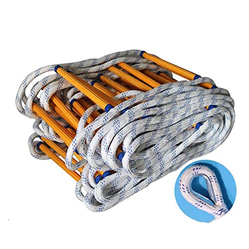 Fire Escape Rope Ladder 2-6 Sfire Ladder Flame Resistant Emergency Fire Training Escape Rope/25M82Ft