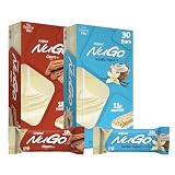 NuGo Original Variety, Vanilla Yogurt 15 bars & Churro 15 bars, 11-15g Protein, Gluten Free, 30 Count