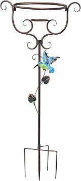 Gazing Ball Stand Vintage Gazing Globe Stand Metal Gazing Globe Display Stands with Trident Base for 8 to 10 Inches Gazing Globes Stand Holder for Outdoor Garden Lawn Yard
