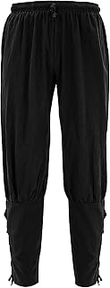 Men's Medieval Gothic Pants Viking Pirate Renaissance Trousers Costume for Halloween Cosplay Party