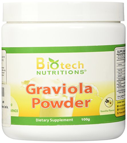 Biotech Nutritions Graviola Powder, Vanilla, 100 Gram #TOP11