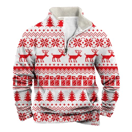 Generisch Herren Sweatshirt Weihnachten Jahrgang Schneemann Pulli...