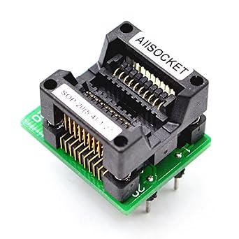 SOP20-5.4-1.27 SOP20 Package SOIC20 SO20 SOP20 to DIP20 Programming Adapter Testing,Debug,Validation,Programming Socket 1.27mm Pitch 5.4mm Width(209mil) SOP20-1.27 OTS20-1.27-01