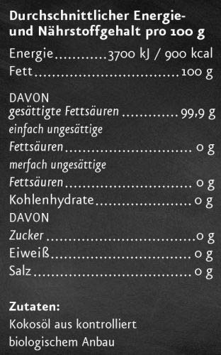 ÖLMÜHLE SOLLING - BIO MCT-ÖL | hergestellt aus 100% nativem Bio-Kokosnussöl | Ideal für Low-Carb-, Paleo- und ketogene Ernährung | Inhalt: 250 ml