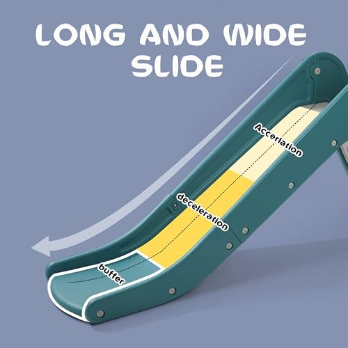 Toddler Slide Freestanding Kids Slide For Toddlers With Basketball Hoop Widened Slideway Children Climber Playset Toy Indoor Outdoor Use White #TOP3