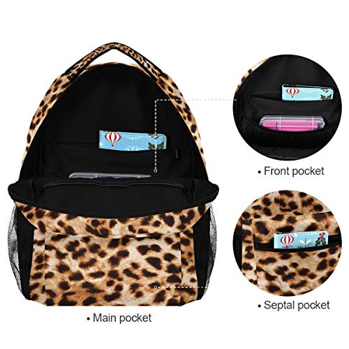 Alaza Leopard Print Animal Large Backpack Personalized Laptop Ipad Tablet Travel School Bag With Multiple Pockets #TOP4