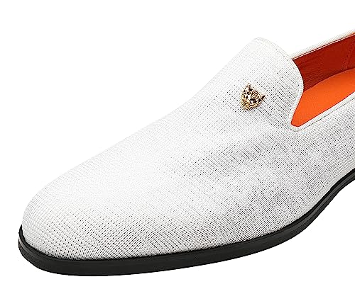 Men's Dress Loafers Stylish Flying Woven Party Wedding Shoes3