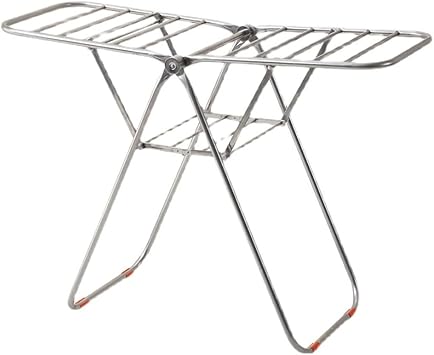 FMURY Thick Stainless Steel Folding Drying Rack Floor Balcony Telescopic Drying Rack Beauty Salon Cool Towel Bold Shelf