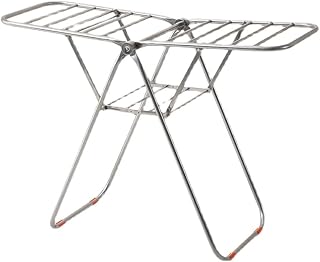 FMURY Thick Stainless Steel Folding Drying Rack Floor Balcony Telescopic Drying Rack Beauty Salon Cool Towel Bold Shelf