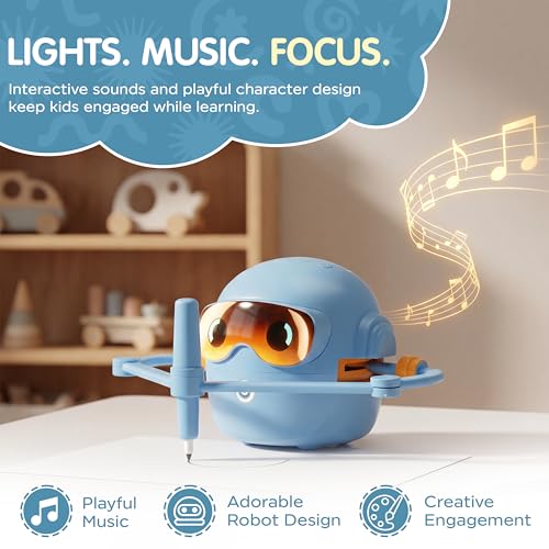 Nil Kids Drawing Robot with 150 Cards, Montessori Learning Toys by Nil Kids - Image 5