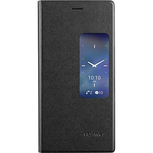 Huawei Flip   Funda para móvil Ascend P7 (Con tapa), negro