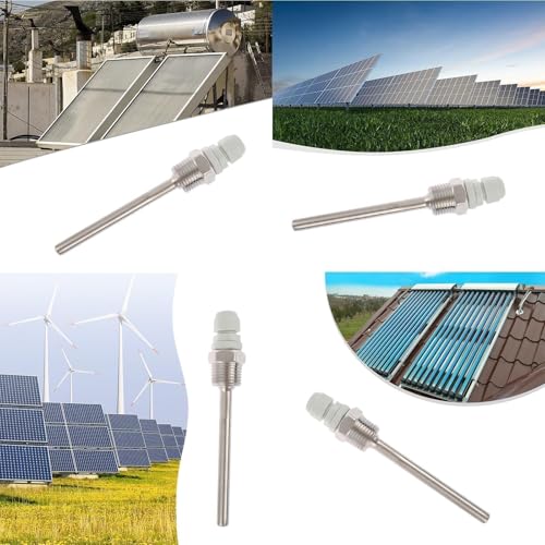 4 Stk 1/2 Zoll Tauchhülsen,8×100mm Edelstahl tauchhülse,G1/2 Zoll Gewinde für Temperatursensor,304 Tauchhülsen,Edelstahl Tauchhülsen,Schutzrohr für Temperaturfühler,Tauchhülse Thermowell,Thermowell