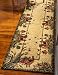 Rugs.com Pastoral Collection Rug â€“ 20 Ft Runner Cream Medium Rug Perfect for Hallways, Entryways