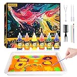 Coodoo Water Marbling Paint for Kids - Arts and Crafts for Girls & Boys Crafts Kits Ideal Gifts for Kids Age 6+ 8-12