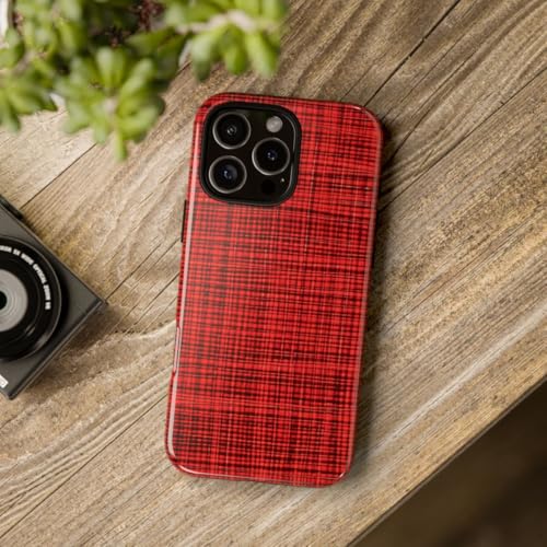 Coque iPhone 16 Pro Max écossais rouge : fini les rayures de l'écran - 4