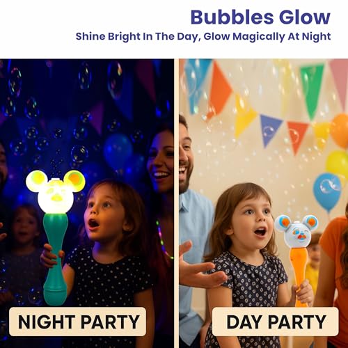 Image of Aditi Toys Cat Face Bubble Machine Toy for Kids, Automatic Bubble Blower with Light, Bubble Blast Includes 100ml Bubble Solution, Outdoor & Indoor Play for Boys Girls, Above 3+ Age (Blue)