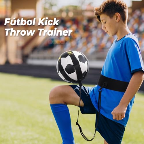 YISSVIC Kit Entrenamiento Futbol Juego Escalera de Agilidad 6 m 12 Peldaños con 10 Conos 4 Postes Fútbol Kick Throw Trainer para Niños - imagen 4