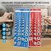 62 Nut and Bolt Thread Checker Standard and Metric, Bolt Size and Thread Gauge with 25 SAE & 25 Metric & 12 Drill Bit Gauge,Bolt and Nut Identifier Gauge for Nut Bolt Size Finder in Narrow Tricky Area