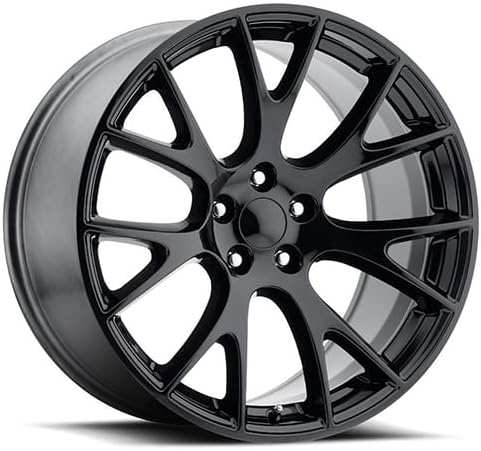 20x10.5" Size Fits FR 70 for Dodge Hellcat Gloss Black Wheel - 5x115mm Bolt-Pattern - 25mm Offset - 71.5mm Hub-Size