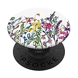 Flowers And Grasses Meadow Floral PopSockets Swappable PopGrip