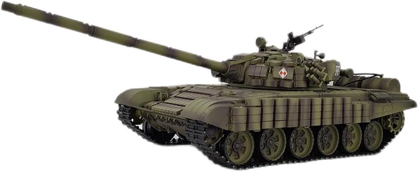 1:16 2.4G T72 RC Main Battle Tank Model That Shoot for Adults and Teen, Military Armored Vehicles with Sound and Light Effects (Upgraded Version)