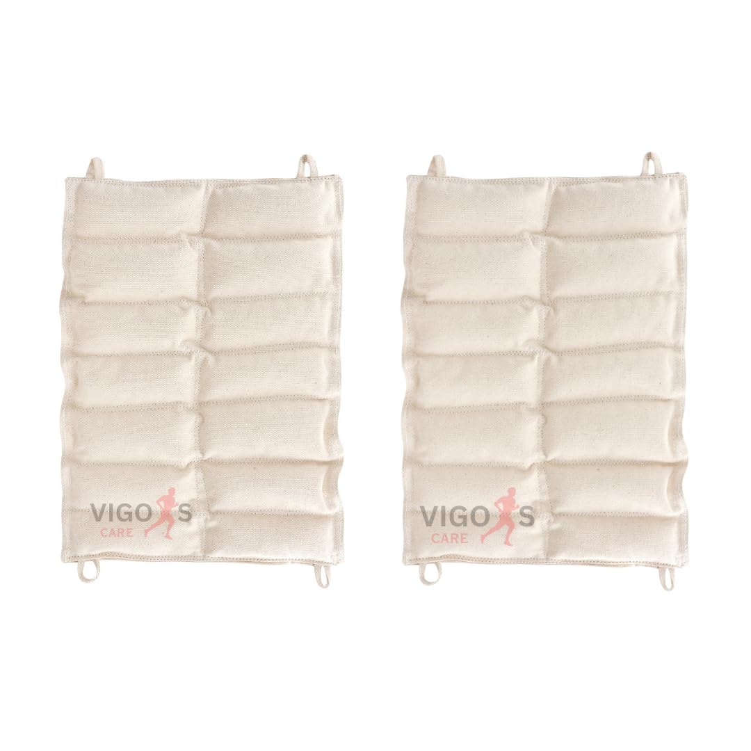 Piyush Lifescience | moist heat therapy hydrocollator pack for physiotherphy pain relief, hote pack bag for pain relief, steam hot pack set - Pack Of 2 (Standard_2Pcs)