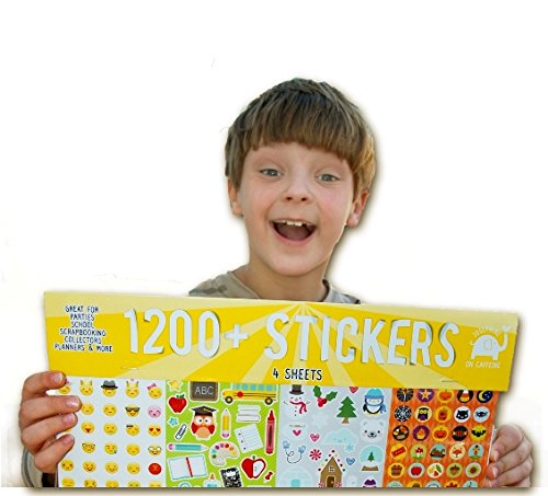 Year Round Stickers (1200+ Assorted Set) Calendar, Reward, Planners And Scrapbook Crafting | Funny Smiley Face Emojis, Holidays, Sports And More | Teachers, Children, Parents #TOP7