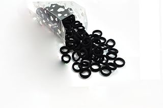 200piezas Bandas Elásticas Pelo Gomas Alta Elasticidad Metálicas Color Negro Para Mujeres y Hombres