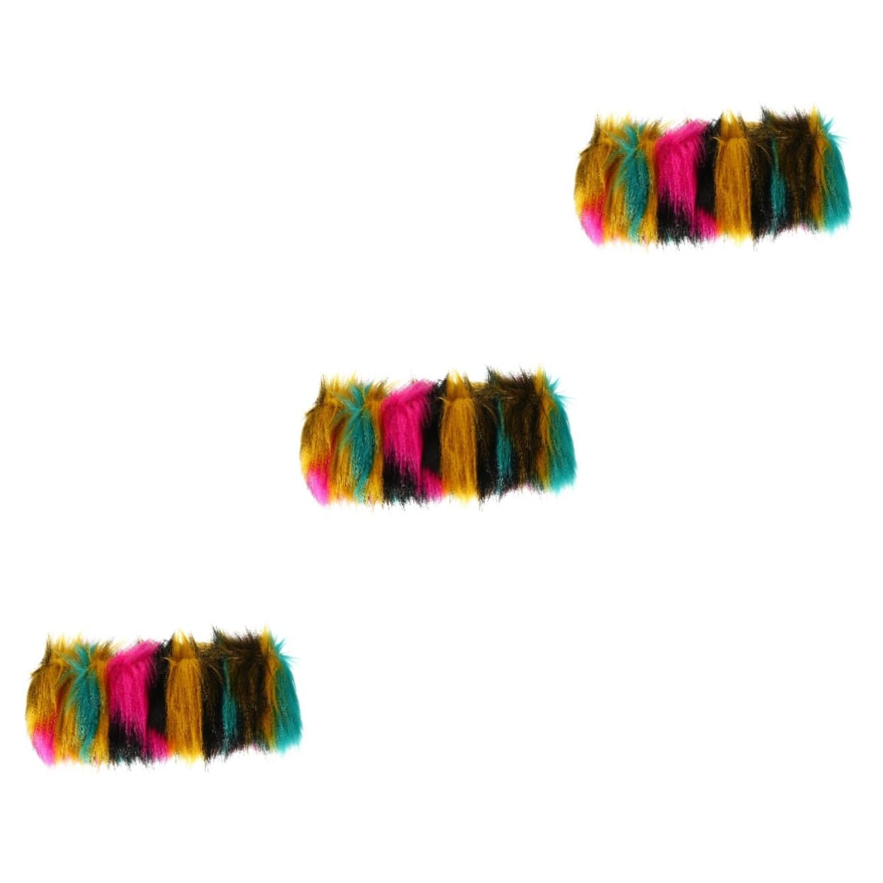 FRCOLOR 3 Pz fascia peluche hair charms hair jewelry fascia scalda orecchie cofano per uomo finta per da calde fasce per la testa morbida pelliccia