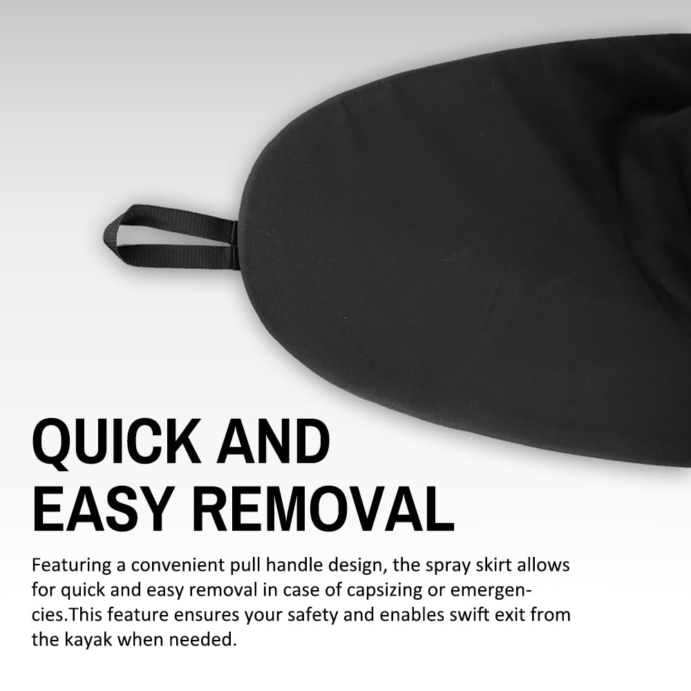 Hanzete Jupe de kayak universelle imperméable pour canoë sprays Jupe Accessoires de sports nautiques