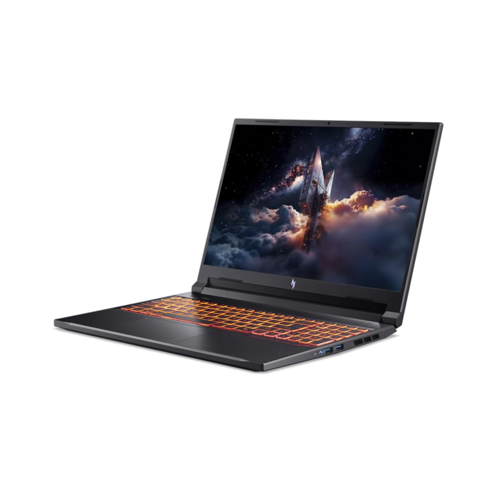 Acer Nitro V 16 AI ANV16-42, Ordenador Portátil Gaming 16", WUXGA IPS (AMD Ryzen 7 260, 16 GB RAM, 512 GB SSD, NVIDIA GeForce RTX 5050, Sin Sistema Operativo) Negro, Teclado QWERTY Español