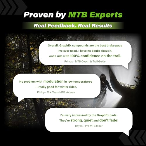 Top Brake Pastiglie Freno A Disco Compatibili Con Hayes Dominion A4 | Composto Di Grafene, Lunga Durata, Silenziose E Lisce | Ebike, Mtb, Emtb, Downhill, Enduro, Race Bike Park, Verde - 7