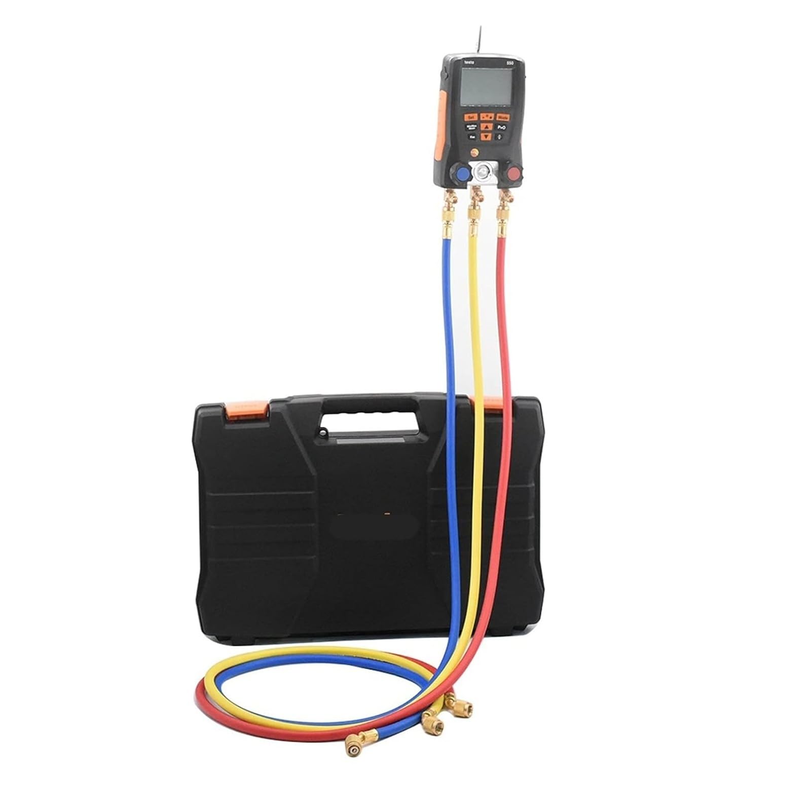 Testo 550 Kältemitteldruckmessgerät - ein Set aus Druckmessgerät mit Leistungssonde und zwei Drucksonden
