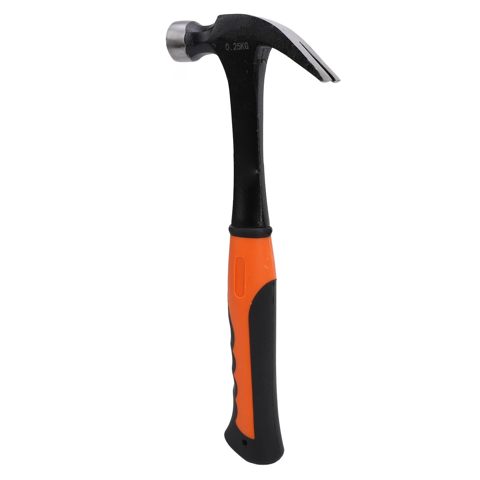 Mini Martillo de Garra, Martillo de Electricista de Acero con Alto Contenido de Carbono y TPR con Extractor de Clavos y Orificio para Cordón, para Carpintería, Construcción, (0,25 kg)