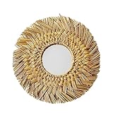 Robuste et tendance : le cadre robuste de ce miroir d'entrée assure la durabilité et ajoute un attrait visuel aux murs de votre salon ou de votre chambre. La forme circulaire et le design rustique donnent une touche tendance à votre décoration murale, ce qui en fait une excellente alternative aux miroirs de salle de bain traditionnels encadrés.