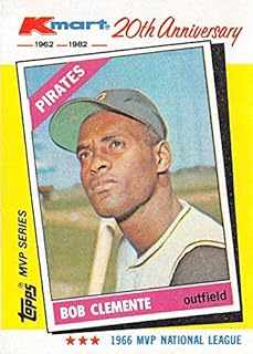 Roberto Clemente baseball card 1982 Kmart 20th Anniversary #10 Pittsburgh Pirates 1966 NL MVP