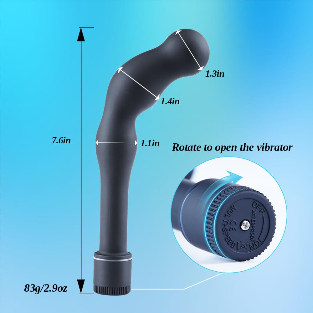 Massaggiatore prostatico vibrante-Giocattolo anale per adulti, Masturbatore femminile,Plug anale maschile,Potente vibratore multi-velocità del punto G,Stimolatore del punto P,Giocattolo anale avanzato