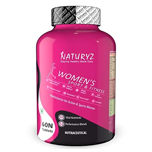 Naturyz Women's Fitness Daily Multivitamin with 55 Vital Nutrients, 12 Performance Blends - 60 Tablets