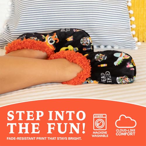 Image of Lazy One Fuzzy Slipper Socks for Women, Fleece House Slippers, Indoor Socks