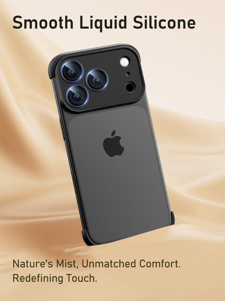 Photo 1 of Losin for iPhone 18 Pro Max/17 Pro Max Bumper Borderless Case, Black